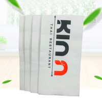 Serviette de table écologique jetable pour restaurants avec logo mariages boisson 1/8 dîners pliants serviettes en papier de soie matelassé