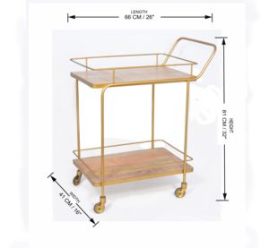 Metal High Quality Metal Iron Made <b>Bar</b> Serving Cart Trolley for Hotels Restaurants <b>Bars</b> Office Home Square <b>Drinking</b> <b>bar</b> Cart - Product Image 6
