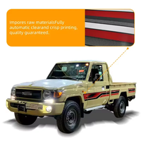 Stiker garis tubuh bergaris terlaris untuk Toyota Land Cruiser Pickup anti UV PVC vinil TPU garis pelindung mobil 2023
