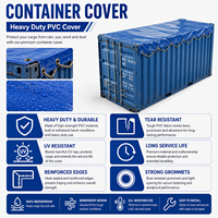 Bâche de toit toutes saisons pour conteneur 20FT/40FT, auvent de conteneur maritime, bâche de chargement à dessus ouvert, couverture de conteneur résistante aux intempéries