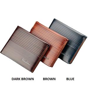 Portafogli da <span class=keywords><strong>uomo</strong></span> Fuerdanni in pelle con motivo in rilievo effetto legno, <span class=keywords><strong>portafoglio</strong></span> bifold da tasca frontale per <span class=keywords><strong>uomo</strong></span> d'affari, ideale per i viaggi - Vendita calda - Product Image 2