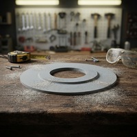 Disque abrasif industriel à grain personnalisé, à profil convexe unique, pour le meulage de rainures étroites et de joints en acier moulé.