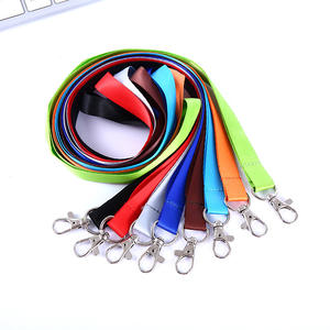 高品質カスタムデジタル印刷防水キーホルダー付きランヤード、フック付き無地黒ポリエステルランヤード - Product Image 2