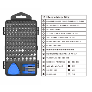 Kit de Tournevis de Précision 124 Pièces, Outil Électronique avec 101 Embouts Magnétiques, pour Réparation Ordinateur Portable et PC - Product Image 4
