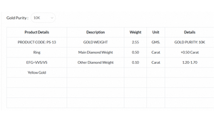 Bague de luxe charmante sertie de diamants de laboratoire en grappe, plaquée or 10 carats, pour fiançailles, mariage ou anniversaire, pour femme - Product Image 6