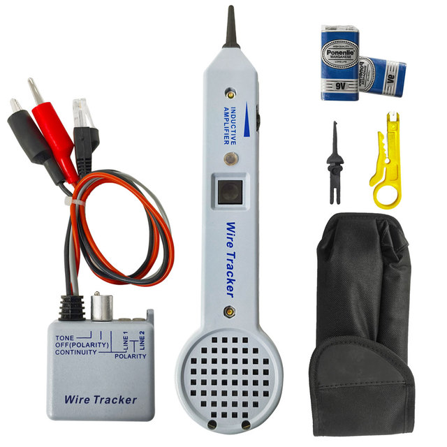 LAN Electric AC DC Voltage Circuit Tester Line Finder Optical Wire Tracer RJ45 RJ11 Network Cable Tester