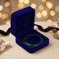 Samt-Schmuckbox Geschenkverpackung für Ring, Ohrringe, Halskette, Armband, Anhänger mit Individuellem Logo Großhandel
