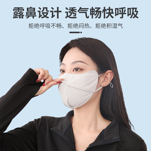 Masque de protection solaire Intco UPF50+ respirant unisexe pour usage extérieur - Product Image 3