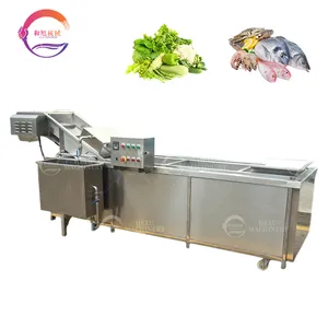 Máquina automática de blanqueamiento de patatas fritas, máquina de precocción de frutas y mariscos de zanahoria