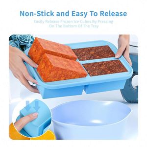 Food Grade Silicone Square Storage Container Microwavable Fresh-Keeping Heat Preservation <b>Lunch</b> <b>Box</b> - Product Image 4