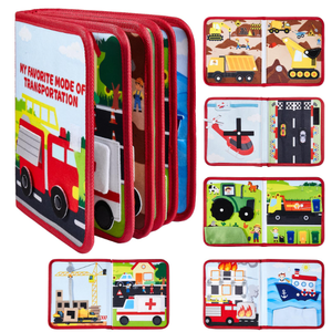 Tablero de Actividades Montessori Personalizado <span class=keywords><strong>para</strong></span> Niños Pequeños, Tablero de Actividades de Fieltro con Diseño de Castillo Rosa <span class=keywords><strong>para</strong></span> Niños, Juguetes DIY - Product Image 3