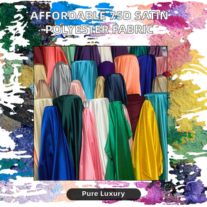 Tissu satiné en polyester 75D à prix abordable, léger et respirant, idéal pour les robes de filles, les pyjamas et les décorations de mariage - Product Image 2