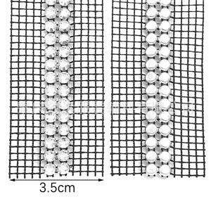 Double Row Rhinestone Ribbon 5mm Flat Bottom For Clothing Accessories Headwear <b>Bags</b> Jewelry DIY <b>Glitter</b> Decorative Trim - Product Image 2