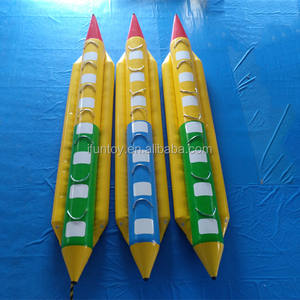 Équipement de parc aquatique d'été Flying Fish Banana Ship 5 Riders Bateau banane gonflable Drop Stitch PVC Vinyle Certifié EN14960 IFUN - Product Image 3