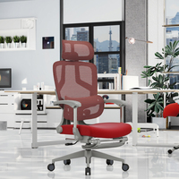 Vente directe d'usine Fabrication ergonomique Maille à dossier haut Vente de qualité Table et chaises pivotantes de direction Bureau