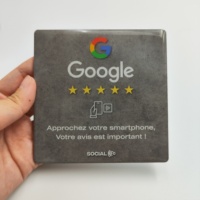 بطاقة إيبوكسي ntagfid RFID NFC QR قابلة لإعادة الاستخدام ، بطاقة PVC للمطاعم Trustpilot مراجعات 215 MHz القائمة تردد