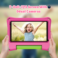Tableta Android M7K rosa de 7 pulgadas A333 WIFI de cinco núcleos 8+32GB, tableta infantil para estudio y aprendizaje.