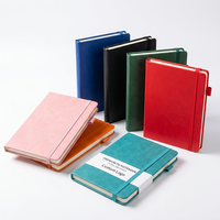 Carnet A5 personnalisé en cuir PU rigide, journal en cuir végétalien, carnet cousu avec fermeture élastique pour cadeau d'entreprise