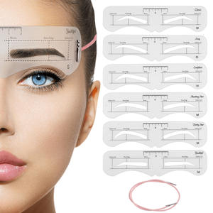 Outil de cartographie des sourcils de maquillage permanent Pochoir auto-adhésif pour sourcils Pochoir pour autocollants de cartographie des sourcils - Product Image 1
