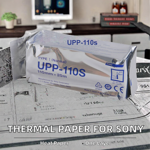 Papel Térmico de Una Capa al por Mayor UP-P-110S, Papel para Caja Registradora 110*20M Blanco para Impresora de Video - Product Image 2