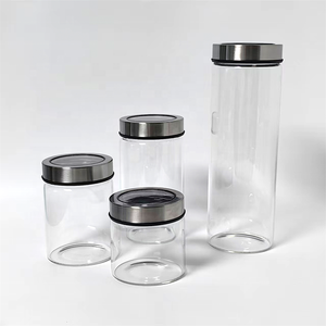 Frascos de Vidrio Versátiles para Almacenamiento Doméstico, Botellas de Vidrio al por Mayor con Tapa de Acero para Alimentos y Productos Secos - Product Image 2