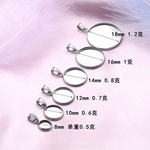 Stainless Steel Round <b>Disc</b> Pendant Base For Necklace Making <b>Gold</b> Silver Color Jewelry Accessories Multi Size DIY Findings - Product Image 3