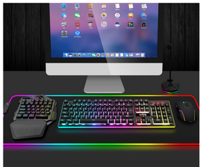 Venta al por mayor de fábrica directa iluminada mano izquierda Esports Mini teclado 2,4G inalámbrico teclado de juego de una sola mano - Product Image 5