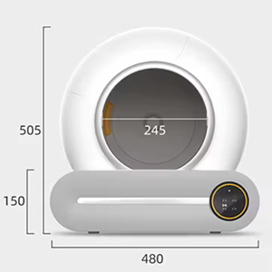 Litière automatique intelligente pour chat avec contrôle tactile Wi-Fi, faible bruit, auto-nettoyante, application Wi-Fi, contrôle tactile - Product Image 1