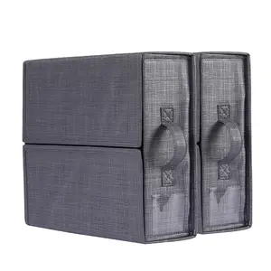 Good Quality Washable Oxford Solid Color Collapsible Bedding Sheet Cloth Storage Box with Handle