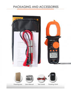 Victor RuoShui <b>Mini</b> Digital <b>Clamp</b> Multimeter, 4000 Counts, 1000A AC DC, Measure Resistance Capacitance Frequency - Product Image 6