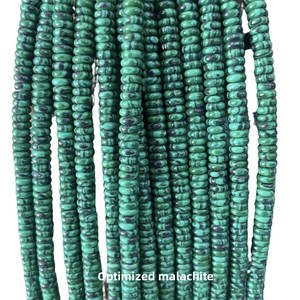 Perles d'espacement en pierre naturelle Abacus 2*6mm, 160 pièces/brin, perles lâches pour la fabrication d'accessoires de bijoux DIY - Product Image 5
