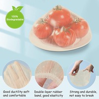 Couverture alimentaire jetable compostable biodégradable Emballage en plastique élastique étanche à l'humidité Processus de moulage par soufflage souple