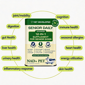 Suplemento de Longevidad para Perros Mayores con NMN, Precursor de NAD+ |   Polvo Energético Celular 12 en 1 |   Registrado por la FDA |   30 Cucharadas |   Movilidad - Product Image 3