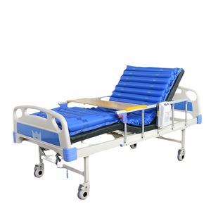 Cama de Hospital de Doble Manivela con Cabecera y Piecera de Madera Sólida, Personalizable, de Acero al Carbono de Alta Calidad - Product Image 5