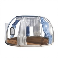 Dôme transparent pour PC de conception moderne, facile à installer, idéal pour le glamping et les locations de vacances