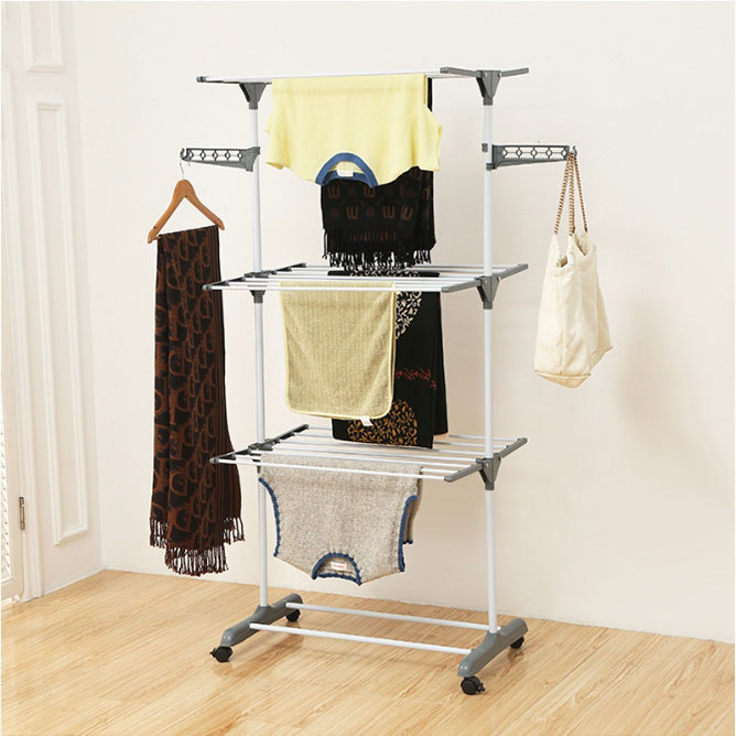 Foldable 3 Tier Rolling Collapsible Cloth