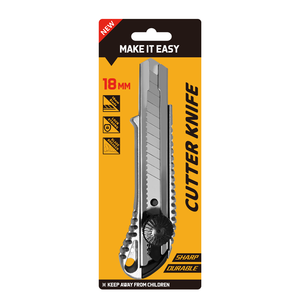Cuchillo Multiusos con Mango de Aluminio Fundido a Presión Personalizado ZY-503, Cuchillo de Corte Ultraafilado con Hoja de Repuesto de 18 mm, Cortador de Cajas, Cuchillos de Corte, Bricolaje, OEM - Product Image 2