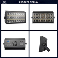 Lampe à rideau LED 24x3W DMX RGBW 4-en-1, effet flash, stroboscope, faisceau, wash, lumière de fond pour scène, bar, discothèque, club