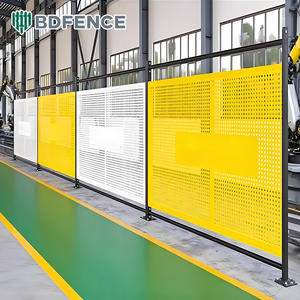 Filet d'isolation pour ateliers d'entrepôt, clôture en treillis métallique en acier épaissi, protection des équipements d'usine intérieure, barrière de porte <span class=keywords><strong>coulissante</strong></span> - Product Image 3