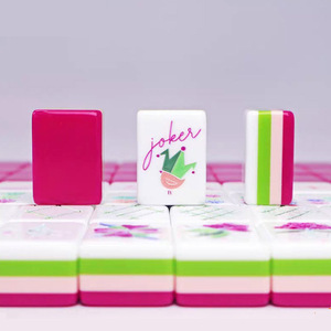 Design Customize Multi-layer Acrylic <b>Mahjong</b> Luxury Red American <b>Mahjong</b> Tiles Acrylic <b>Mahjong</b> <b>Set</b> - Product Image 3