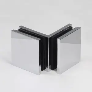 引き戸バスルームクランプ90度クリップコーナー8-12mmガラス保持ガラスからガラスドアクリップ