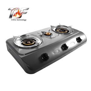 Fornello a <span class=keywords><strong>Gas</strong></span> Trifire Hot Sell Africa SS a <span class=keywords><strong>3</strong></span> Fuochi, Piano Cottura a <span class=keywords><strong>Gas</strong></span> in Acciaio Inossidabile, Elettrodomestico da Cucina per la Casa - Product Image 1