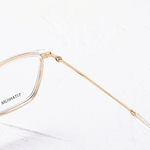 MUIINATIT Gafas rectangulares con montura completa, color sólido, lentes de resina antirreflectantes ligeras, monturas de corrección de visión para mujeres y adultos - Product Image 4