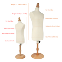 Mannequin demi-corps DE-LIANG Mini 1/2 taille homme, entièrement piquable, vente en gros, modèle en mousse pour couture, confection de vêtements