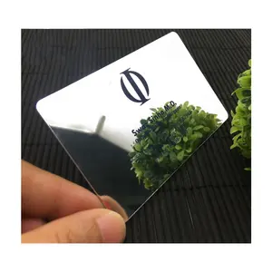 PVC Custom Printing Plastic Mirror Gold Foil Silver Business Card