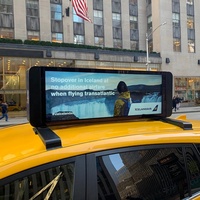 Pantalla LED Programable 3G/4G/WIFI Impermeable para Mensajes Publicitarios en Autos, Pantalla LED para Techo de Taxi