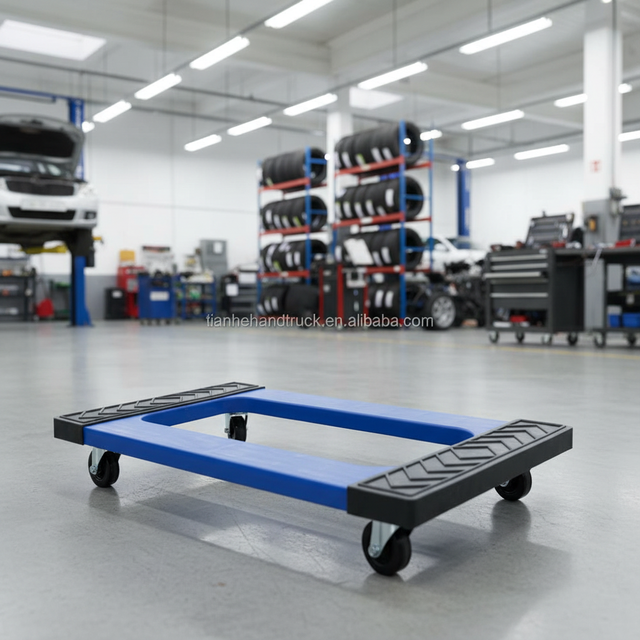 New 1000 Lb Capacity Polypropylene Furniture Dolly with Swivel Casters for Hotels and Moving