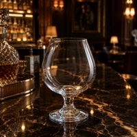 Verres à vin en verre en forme de tulipe de 518 ml, verres à brandy pour banquets de mariage et événements professionnels, approvisionnement en gros, logo OEM ODM