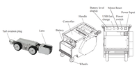 Robot caméra d'inspection des canalisations d'égout RJ-BOT K22-C avec rotation à 360 degrés, étanche IP68, avec système de rapport