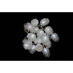 20 luces LED finas de Navidad, color blanco hielo, funcionan con pilas, 3+0,5 m - Product Image 1